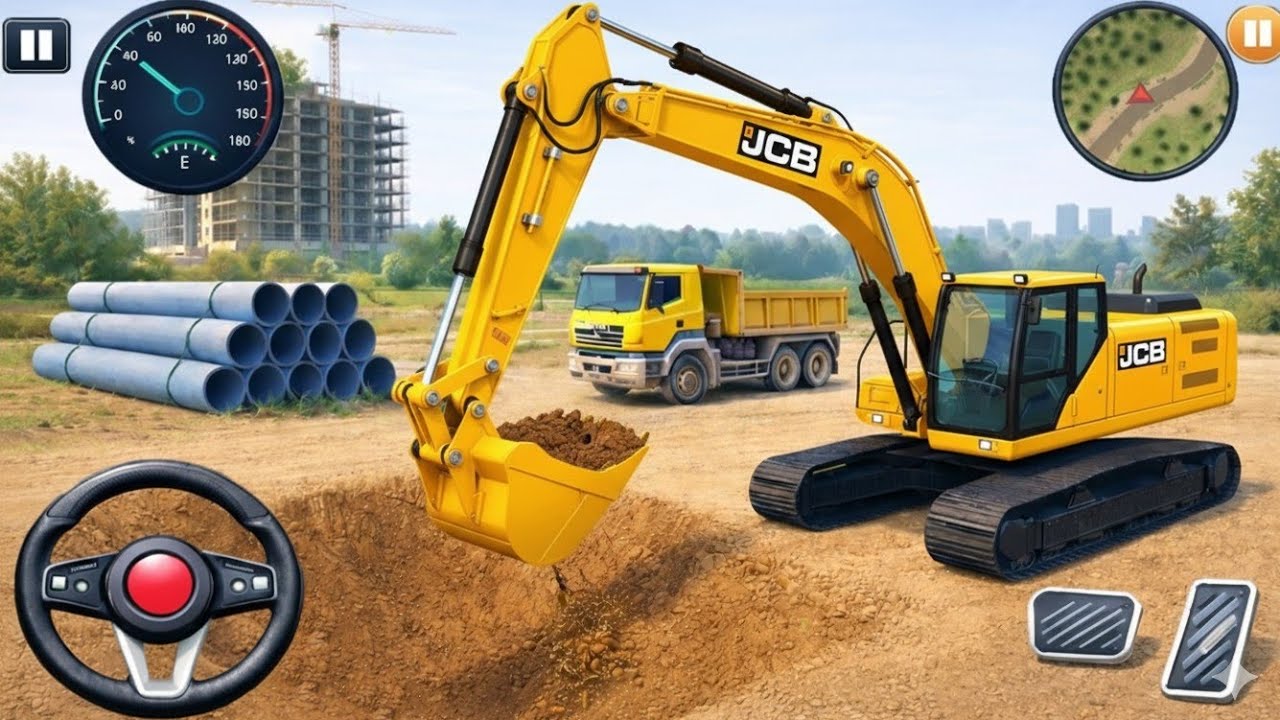 City Road Construction Simulator 3D 🚧 | Heavy Excavator & Truck - Android Gameplay6
