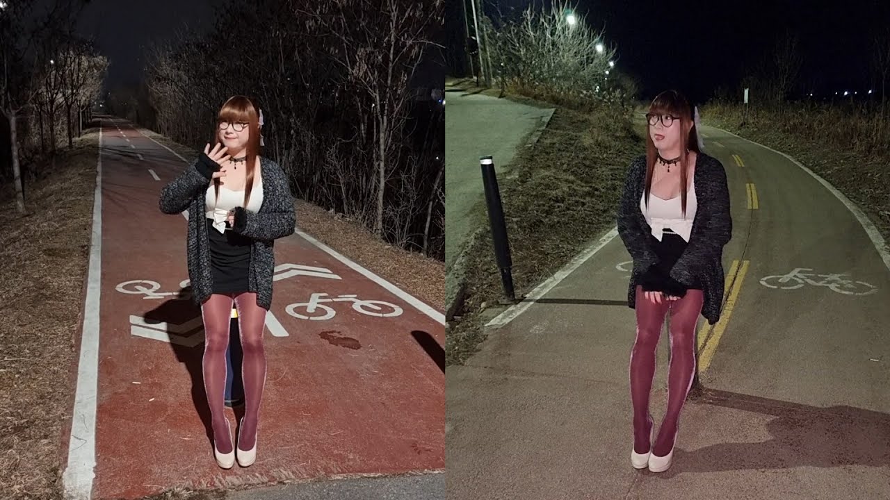 Silent night walk / Crossdresser HeeG (02/16/23)