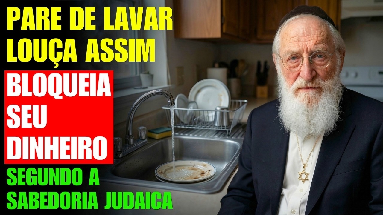 PARE AGORA — Lavar Louça ASSIM BLOQUEIA seu DINHEIRO | Sabedoria Judaica