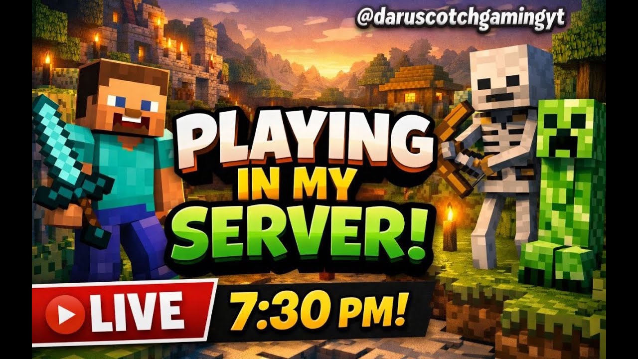 MINECRAFT LIVE STREAM DAY 36👾| DARU大 SCOTCH GAMING YT