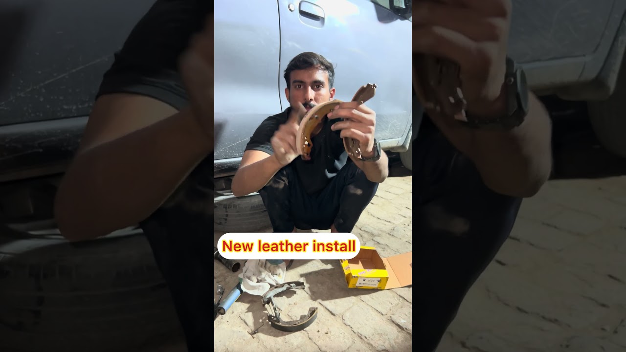 How to Fix Hand Brake Not Working rear Brake Shoes Replacement #brake #automobile #automotive #tips✅