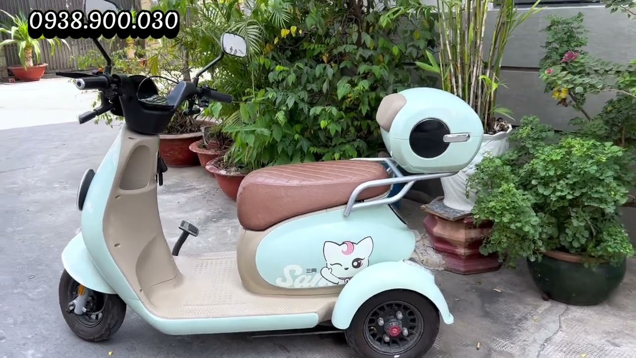 Thanh Lý Xe điện 3 Bánh Santong Mini đã qua sử dụng mới 98% Chạy Ngon Thời Trang chỉ nhỉnh 10 củ