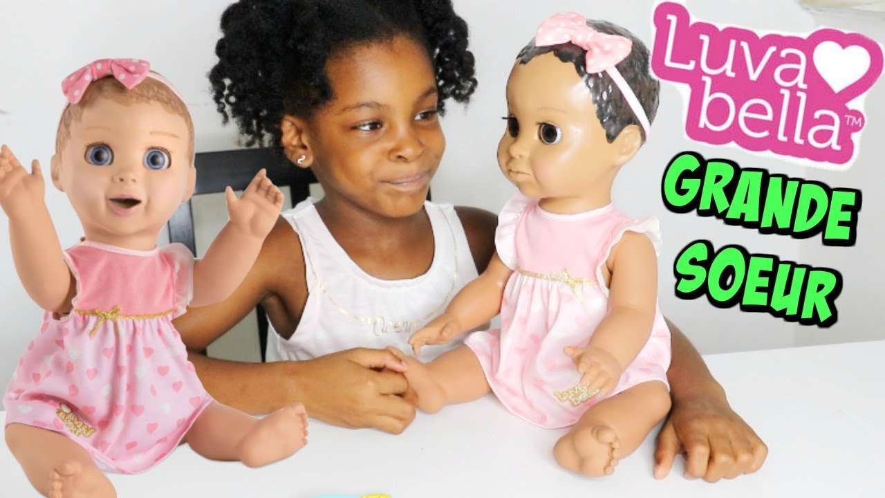 MAELLIA joue la GRANDE SOEUR de LUVABELLA poupée interactive en France !Luvabella doll