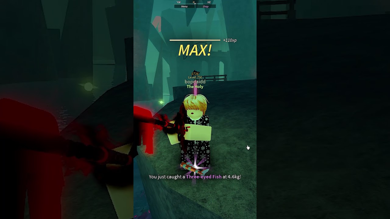 No Life Rod + Hasty + Bait Weird Algae  #fisch #roblox