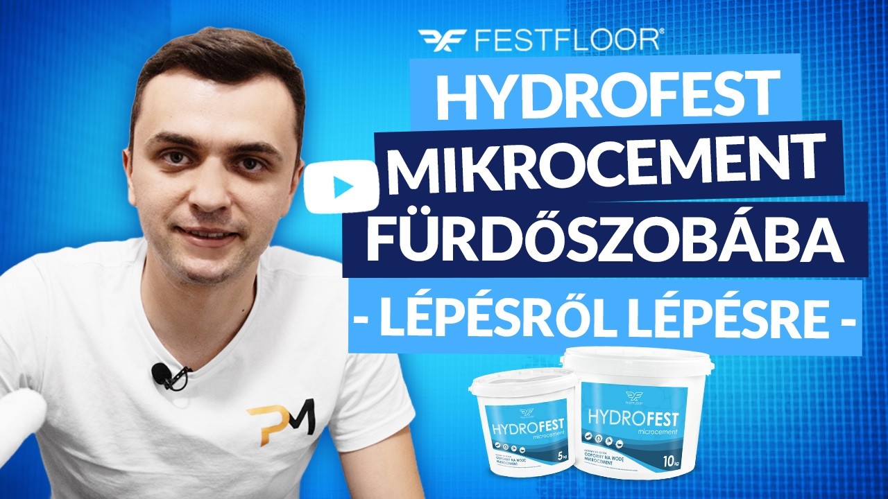HydroFest: v&iacute;z&aacute;ll&oacute; mikrocement f&uuml;rdőszob&aacute;ba &ndash; hogyan kell felvinni? 🛠️