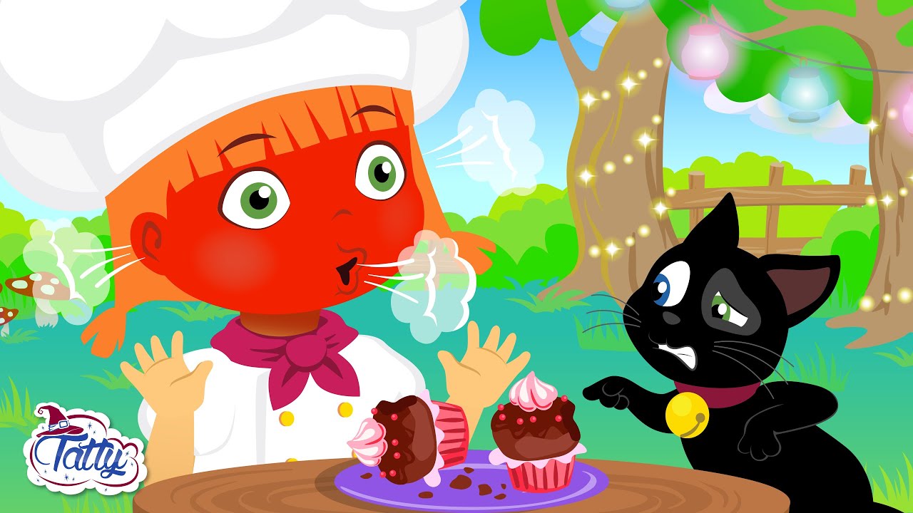 Tatty és Misifu cupcake készítenek 🧁 Főzés rajzfilm gyerekeknek