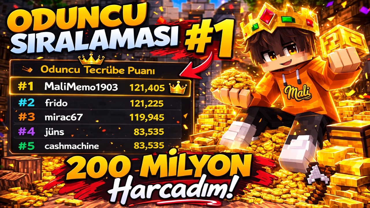200M+ Kinas Harcadım ve ODUNCU Sıralaması #1 Oldum! 👑 | SonOyuncu Titanyum