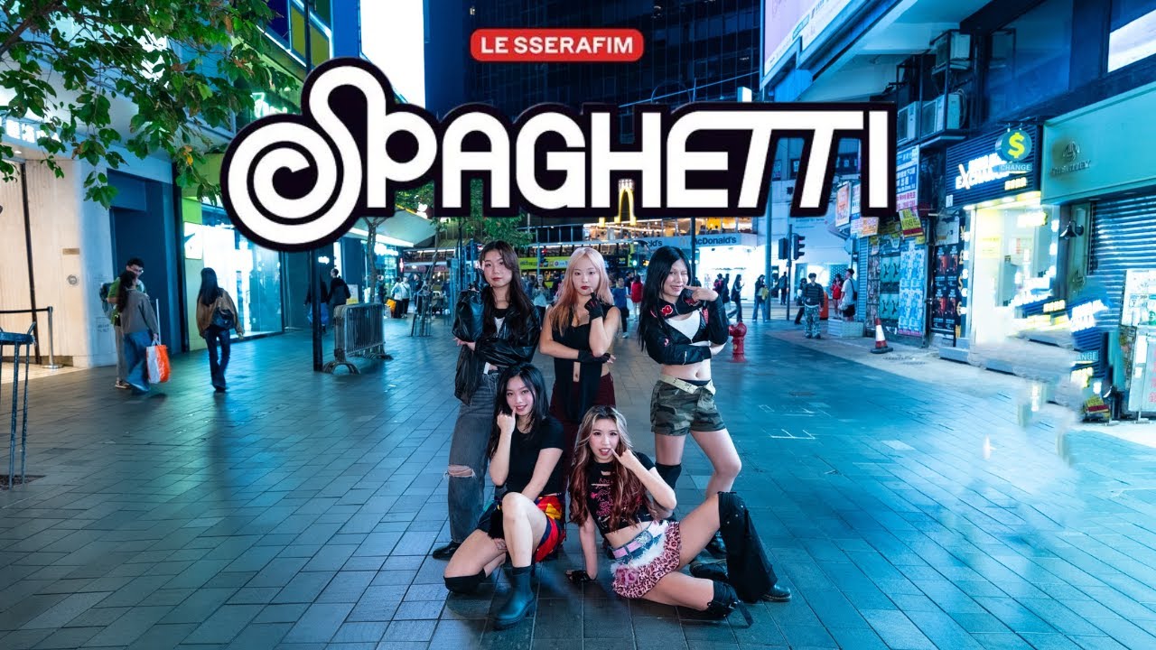[KPOP IN PUBLIC ONE TAKE] LE SSERAFIM 르세라핌 'SPAGHETTI' Dance cover By UNIQUE SPACE | Hong Kong