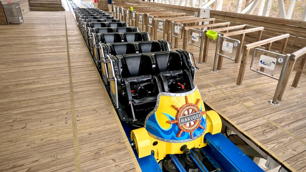 【最新】 ハイブリッドコースター白鯨 (HAKUGEI) on-ride POV (乗車映像) 解説付き / ナガシマスパーランド