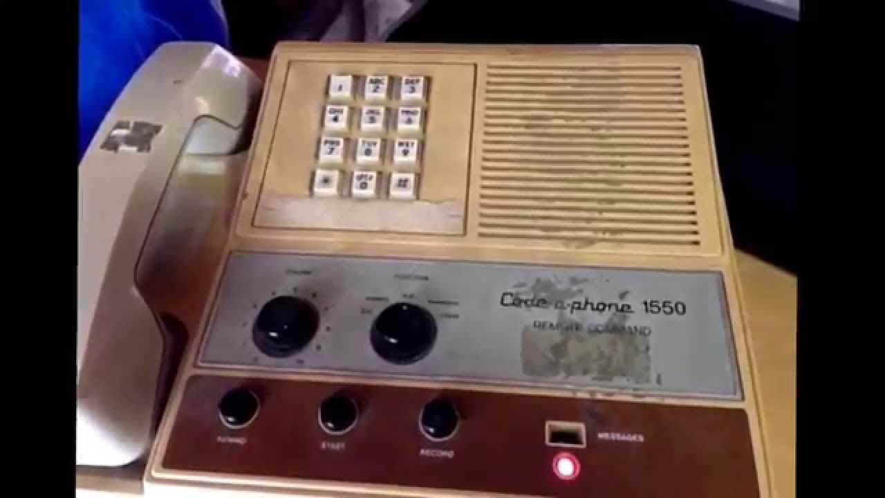 Old vintage phone messages from 1984 off of an old  80s answering machine mystery caller.