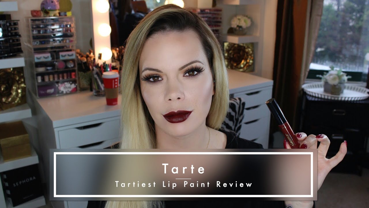 Tarte Tartiest Lip Paint Review w/ Check Ins (Man Bun)