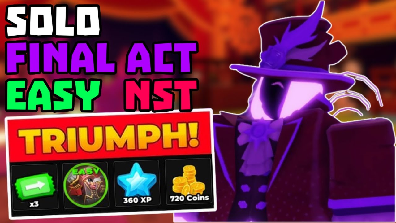 SOLO The Final Act Easy Mode победа + без Special Towers | TDS Tower Defense Simulator