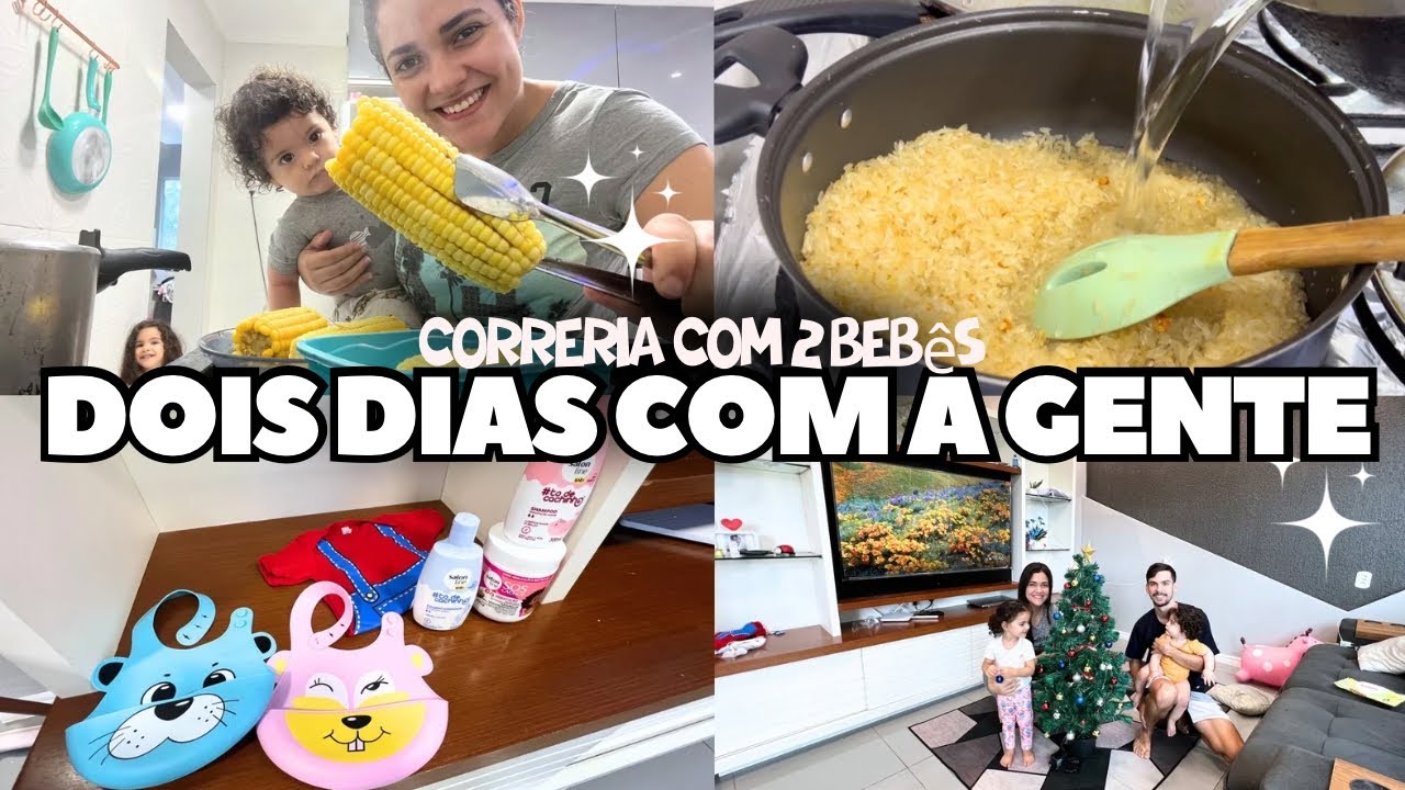 compras pra eles, milho cozido / TIVE QUE DEIXAR OS BEBÊS SOZINHO EM CASA😰