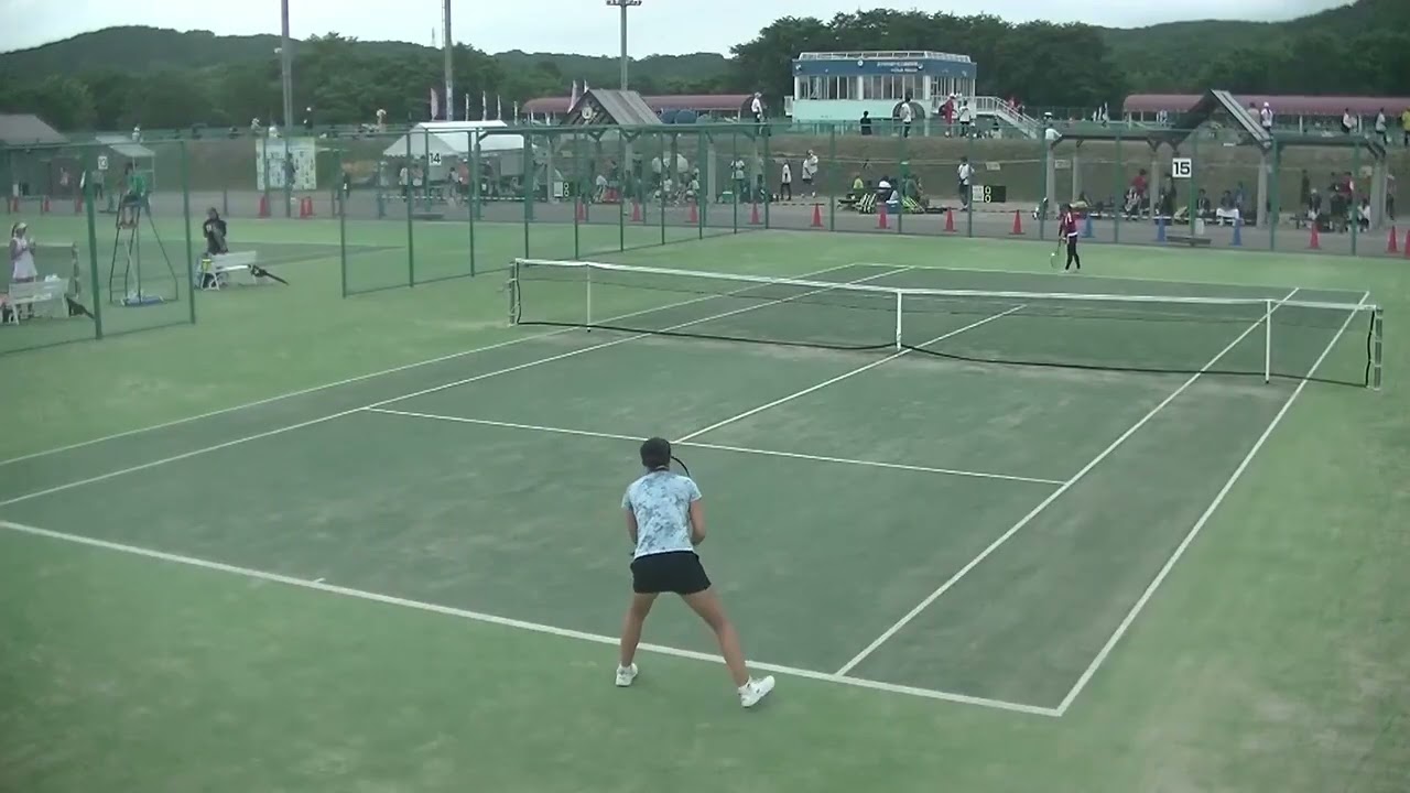 2023年IH テニス女子 シングルス 2回戦 山中麟高知中央・高知 x 折坂優羽四日市商・三重