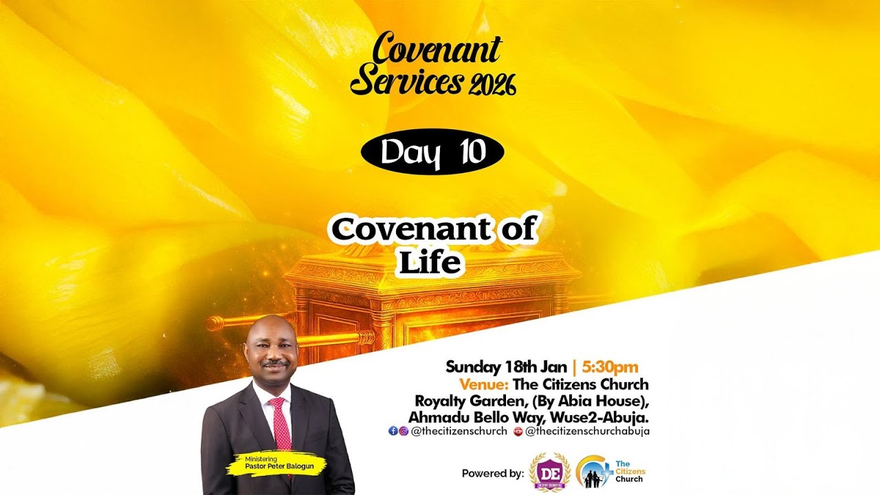 Covenant Of Life - Pastor Peter Balogun