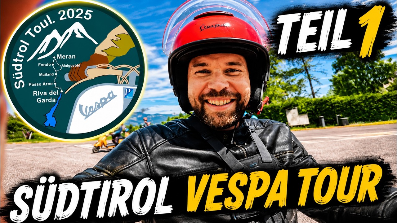 Südtirol Vespa Tour | Von Meran zum Gardasee | Teil 1 | Mendelpass | Vespa PX 125