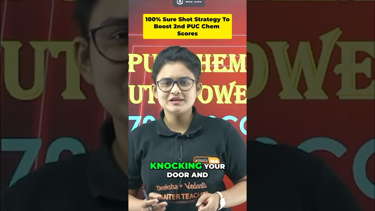 💥 100% Sure Shot Strategy for 2nd PUC Chemistry 2026 | Score 70/70 🔥