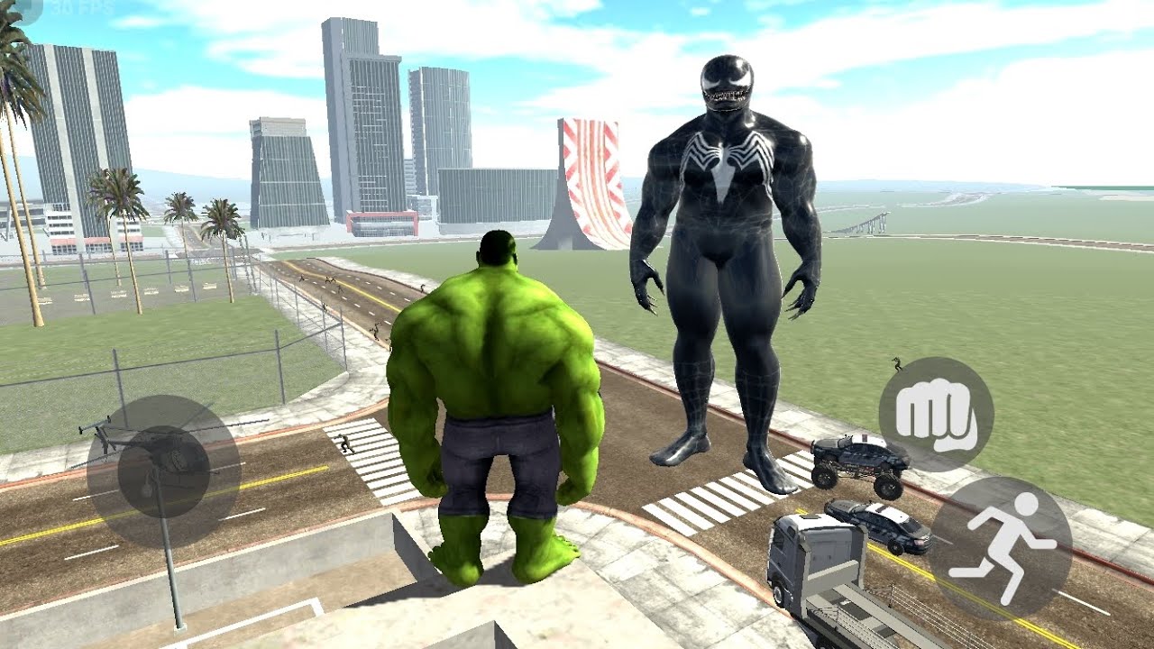 The Big Venom Monster Vs The Hulk || Indian bike driving 3d game 