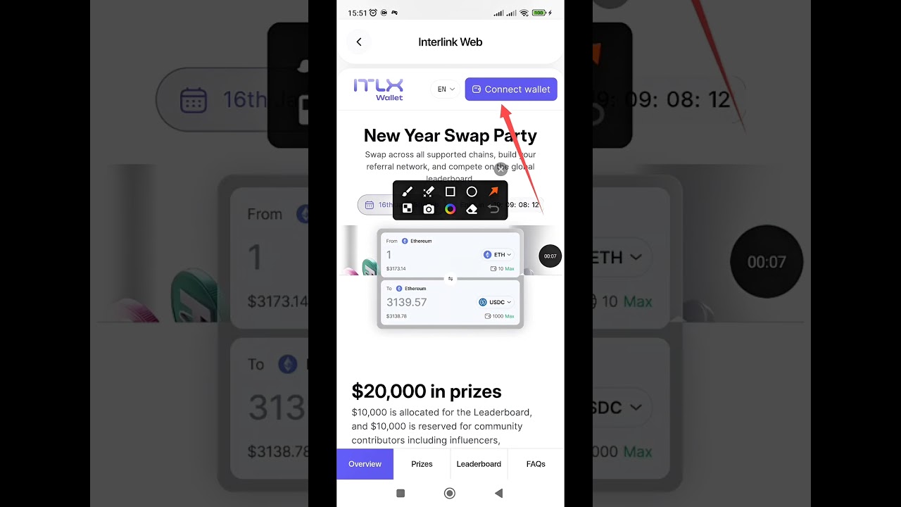 Connect Your InterLink Wallet & Swap | ITLX Event #InterLink #ITLX #ITLG