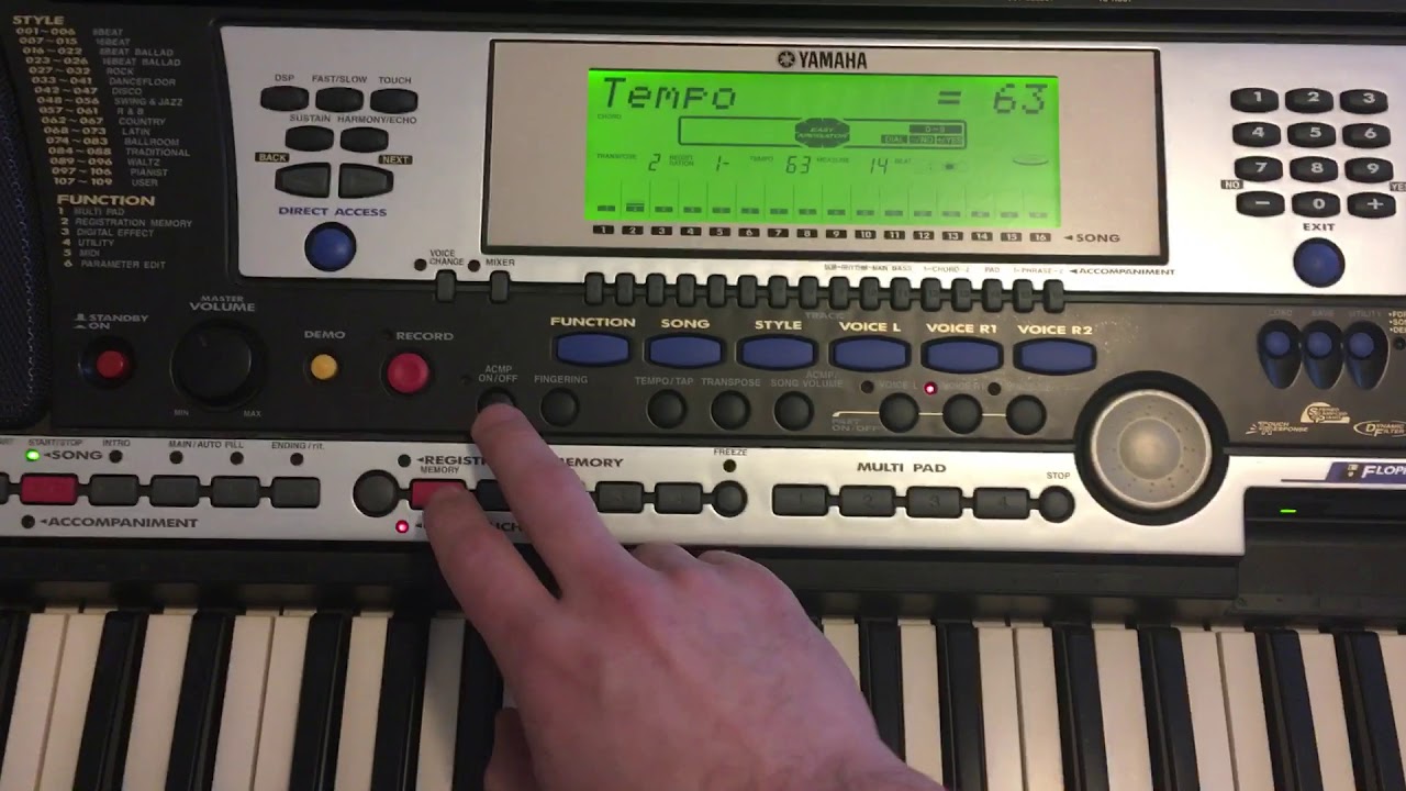 Yamaha PSR-540 demo