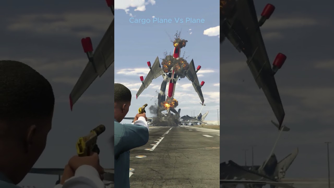 Cargo Plane Vs Plane #shorts #gta5