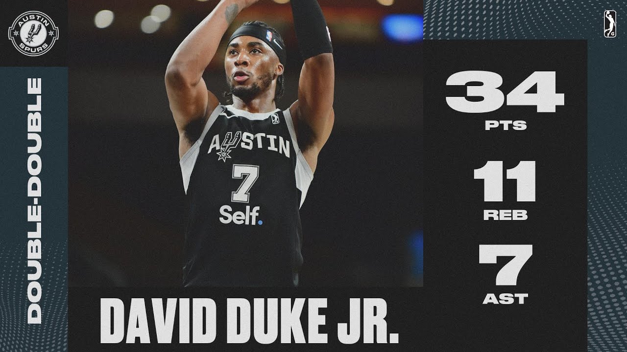 David Duke Jr. Drops a Game-High 34 PTS & 11 REB In Win Over The Wolves!