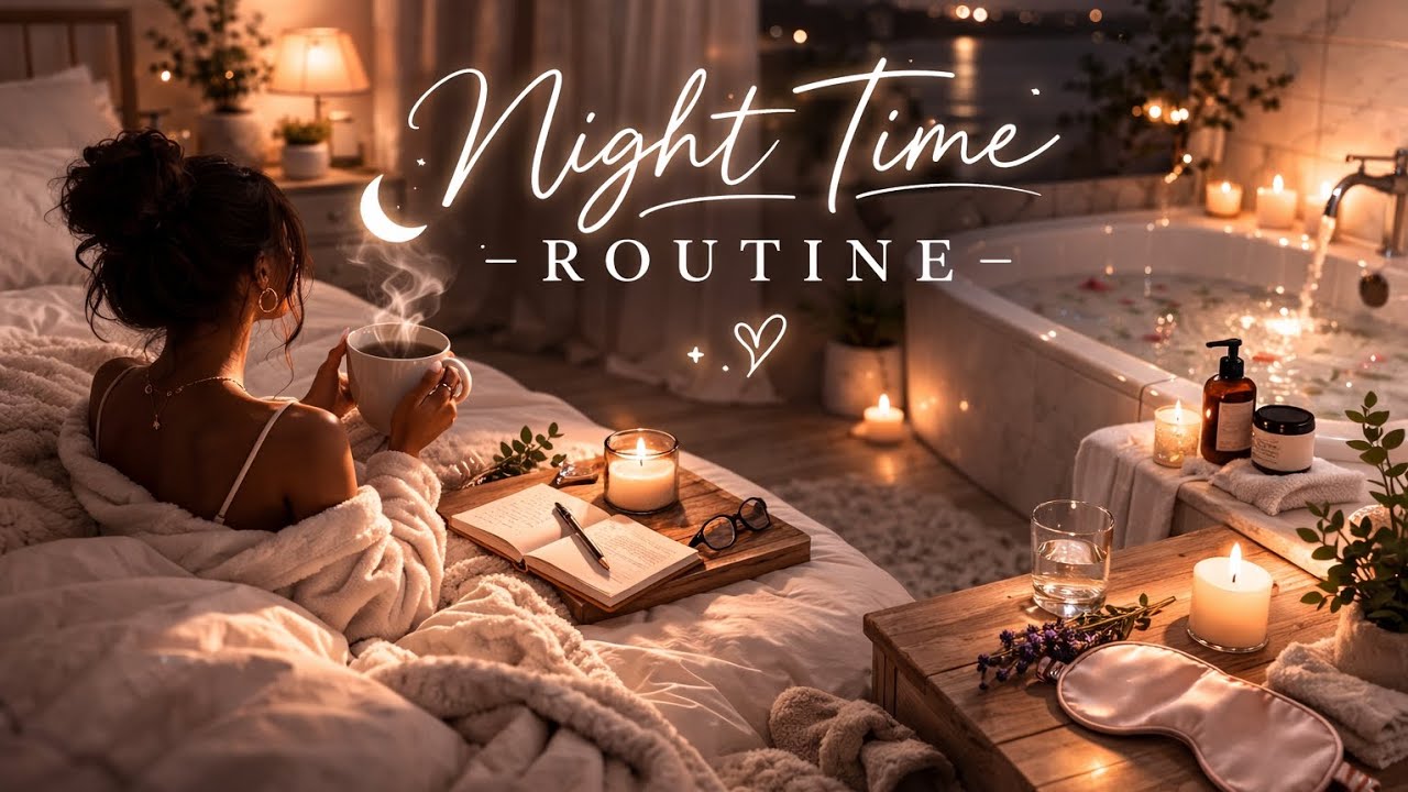 Night time routine 🌙| Calm evening Tidy up and reset. Learning to regulate my nervous system ✨
