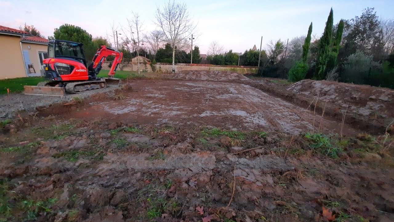 mini pelle kubota kx060-5 terrassement-maison