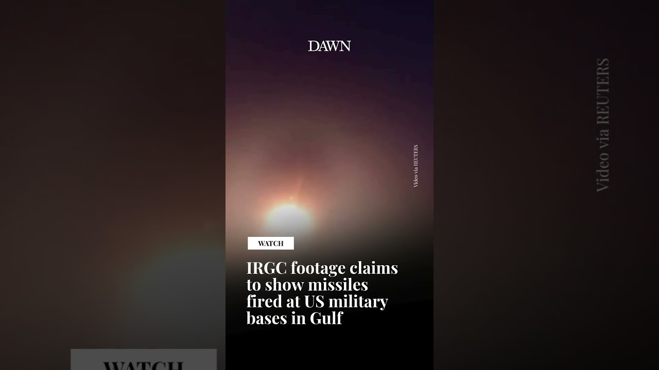 IRGC footage claims to show missiles fired at US military bases in Gulf