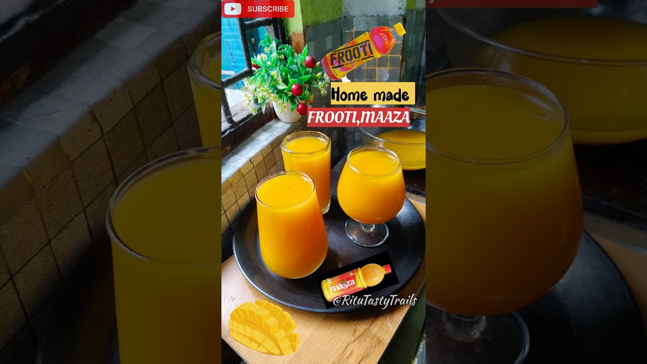 Homemade Mango Frooti 🥭 |Refreshing Summer Drink