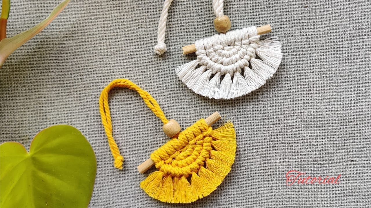 Easy to Make Macrame Car Charm | DIY | Ornament | Step by Step Tutorial | Oil Diffuser