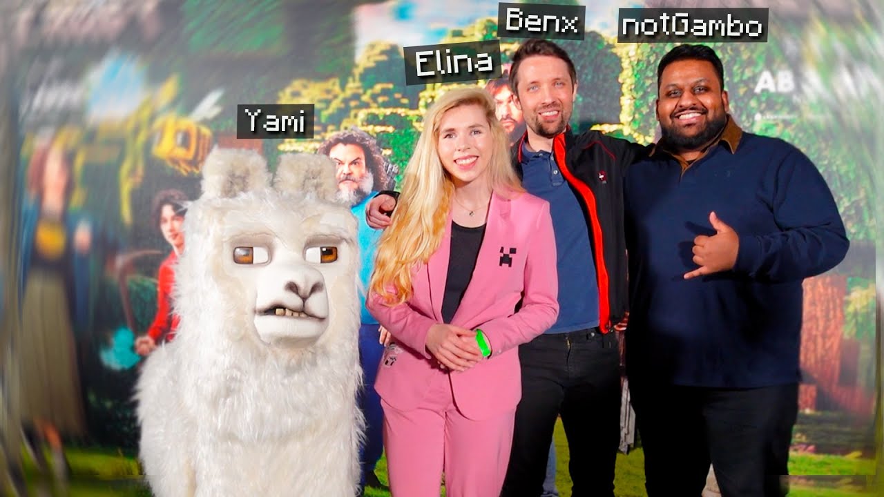 BENX und ELINA auf MINECRAFT FILM PREMIERE