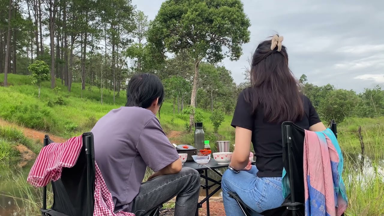 Camping at the Lake with My Wife | Slow Living & Simple Food