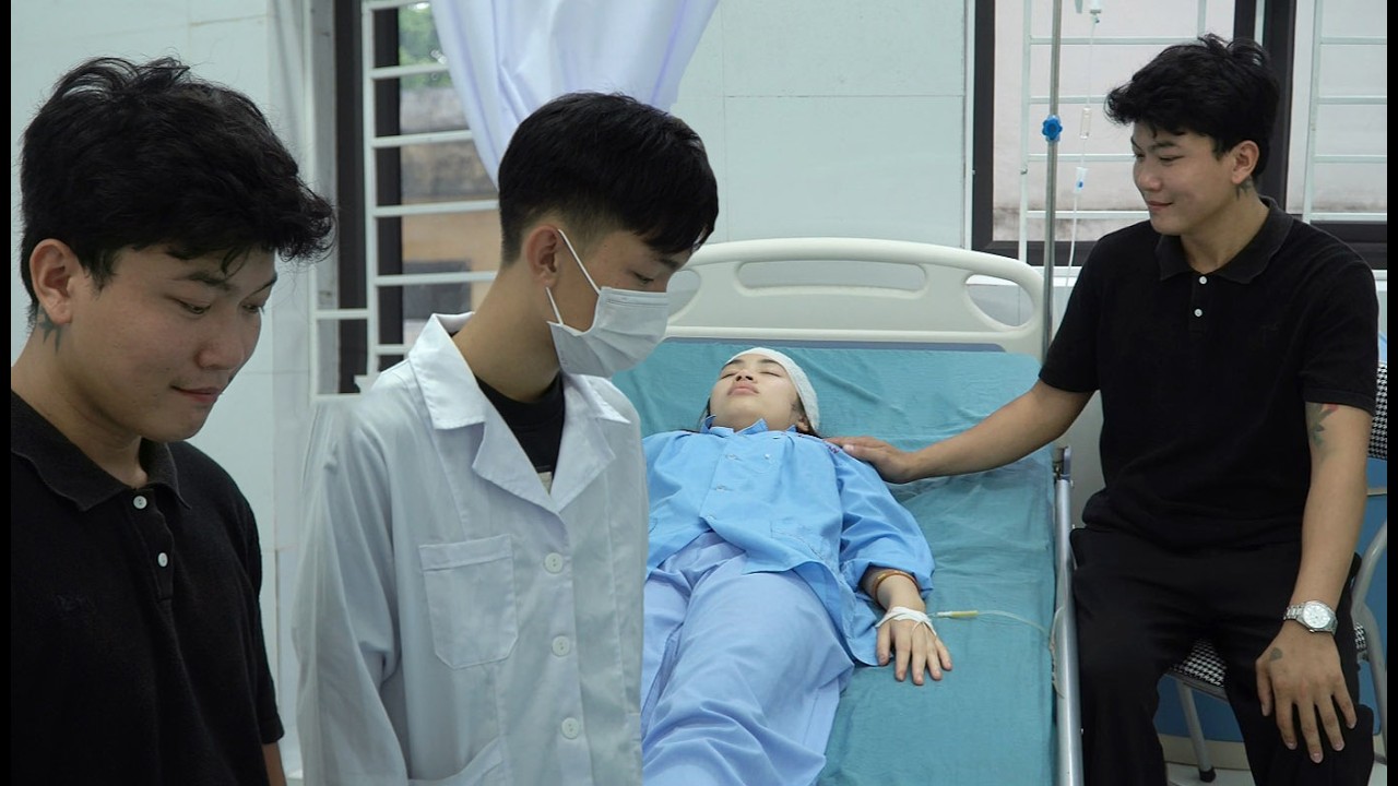 The single woman showed positive signs, and the man happily shared the good news with the doctor.