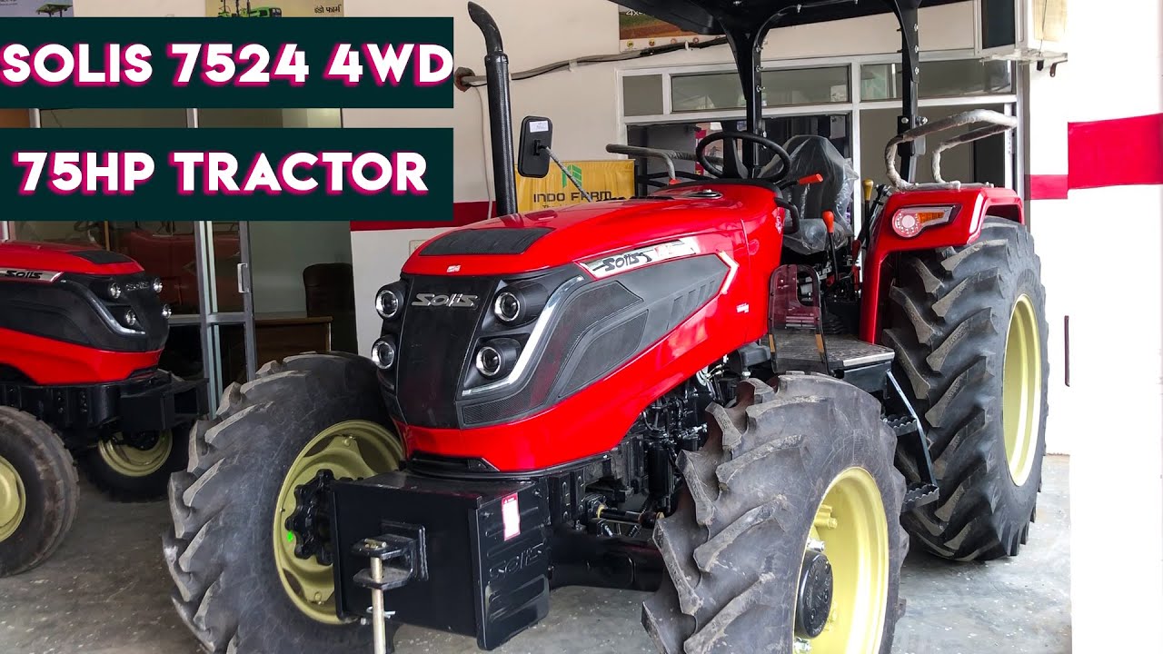 सोलिस ने लॉन्च किया नया 4x4 ट्रैक्टर Solis 7524 4wd 75HP Tractor CRDI इंजन के साथ Full Review Price
