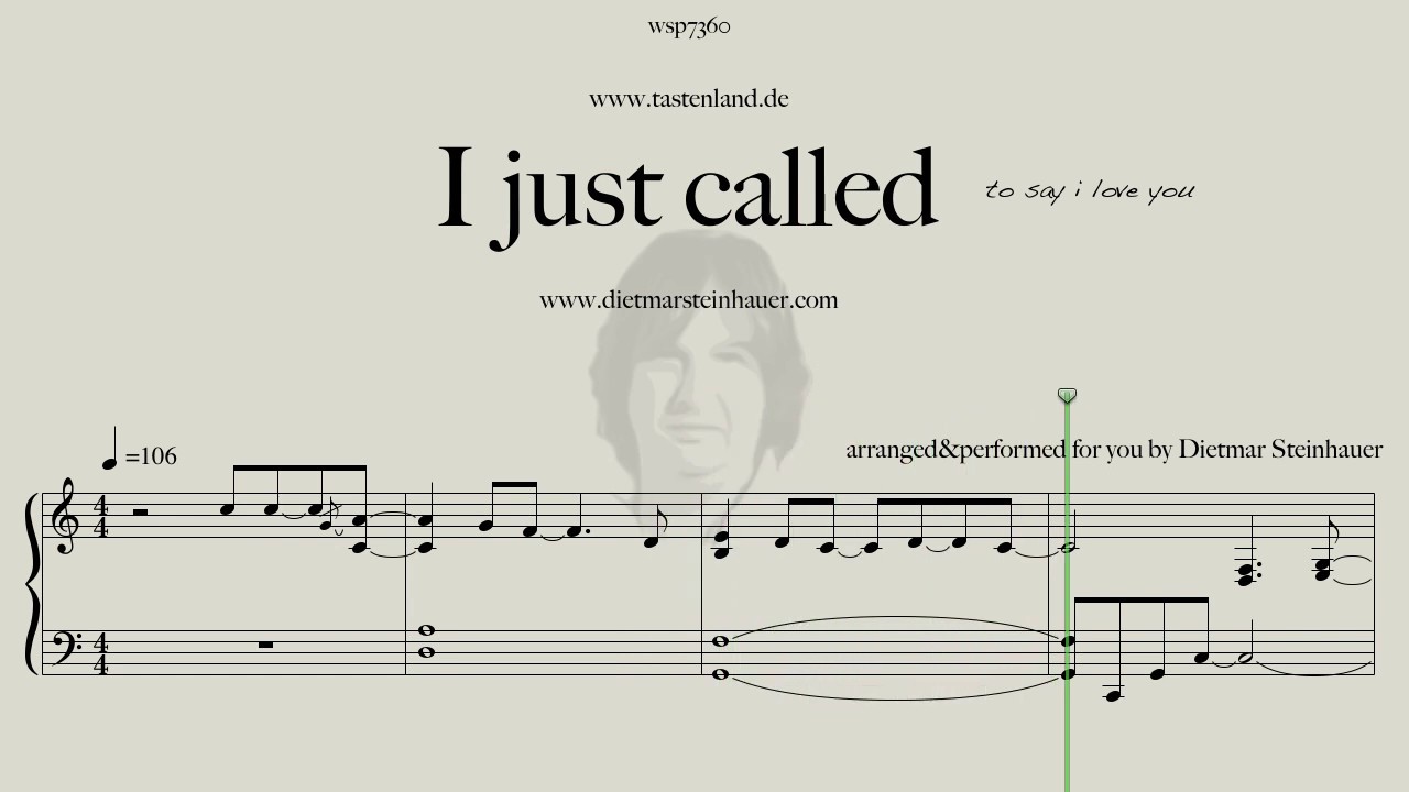 I just called  -  Easy Piano