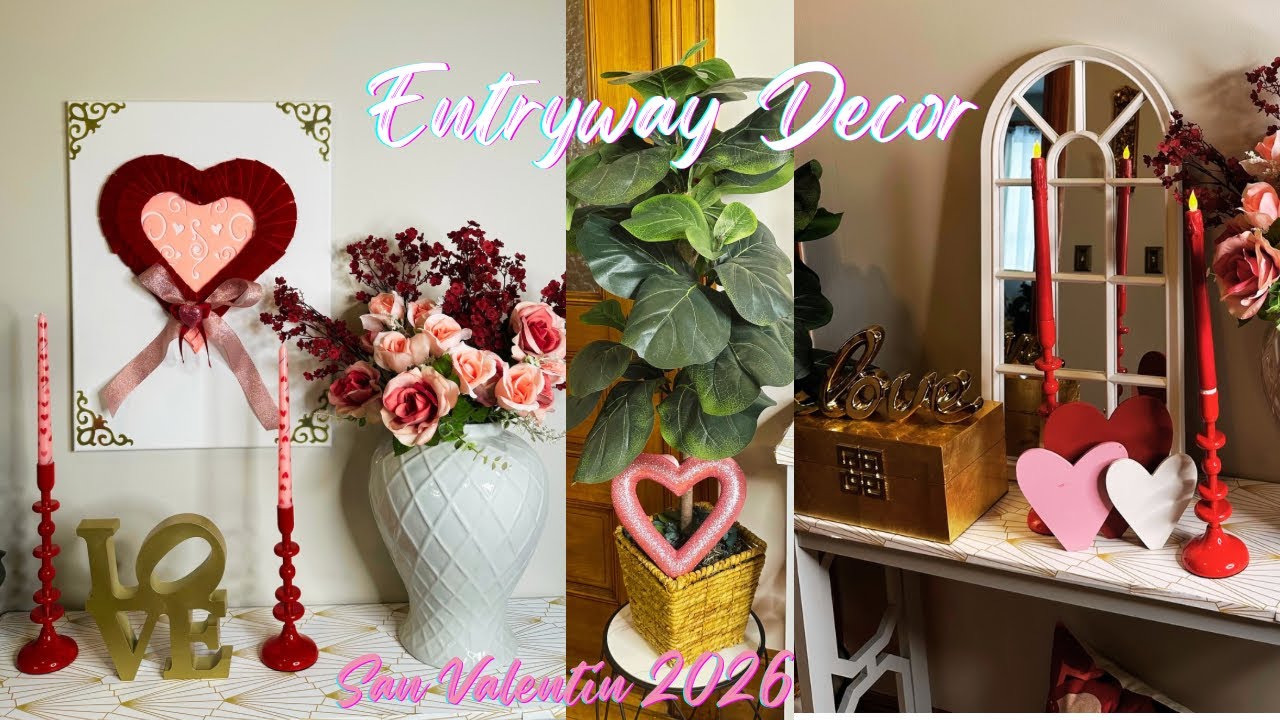 Nueva Decoración San Valentín 💌 Ideas cómo decorar  la Entrada para San Valentín 2026