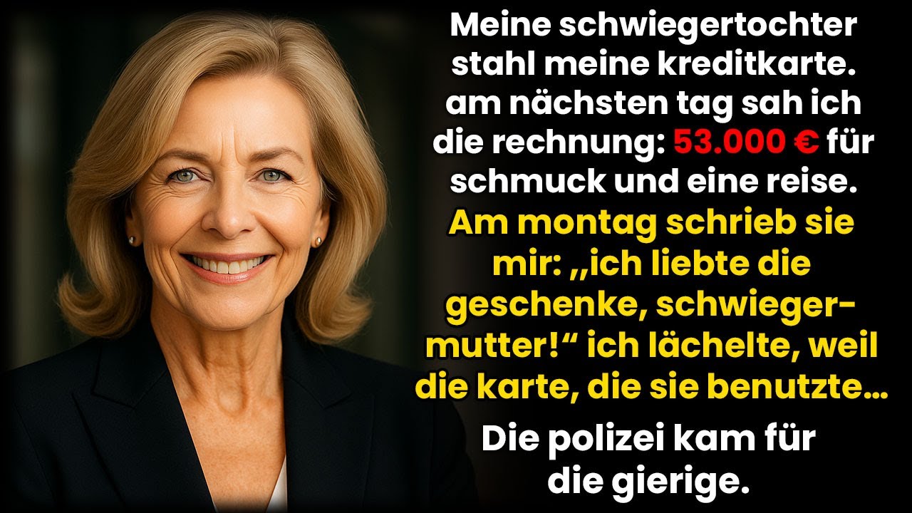 Meine Schwiegertochter stahl meine Kreditkarte – am nächsten Tag sah ich 53.000 € Schmuck & Reise