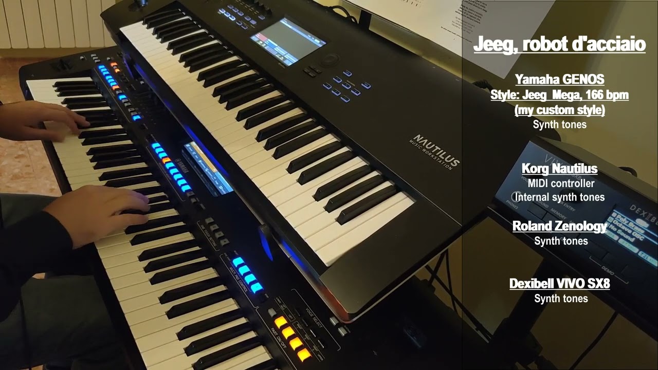 Jeeg robot - instrumental - Yamaha Genos, Korg Nautilus, Roland Zenology, Dexibell VIVO SX8