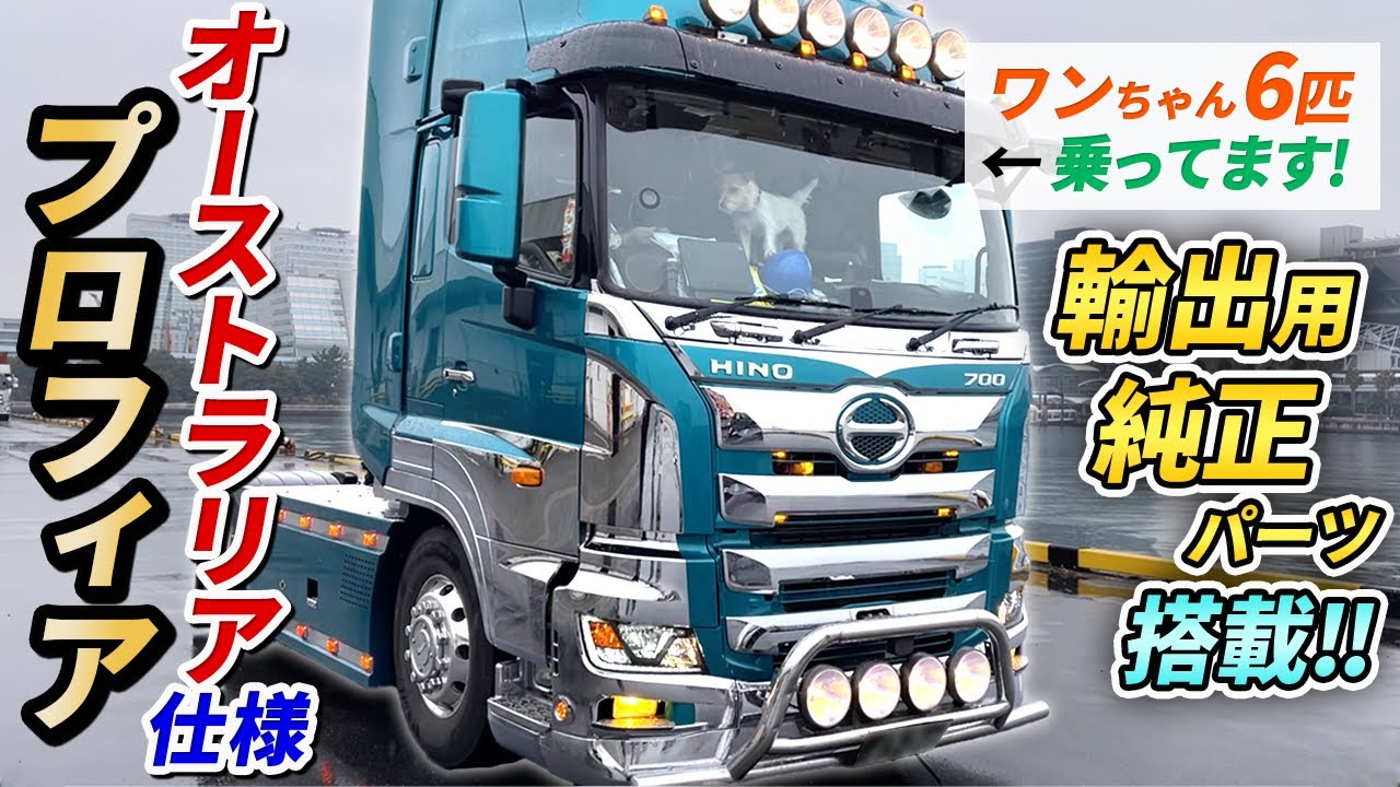 【プロフィア】国産とヨーロッパの異色コラボ！海上コンテナを駆け巡るトレーラー！