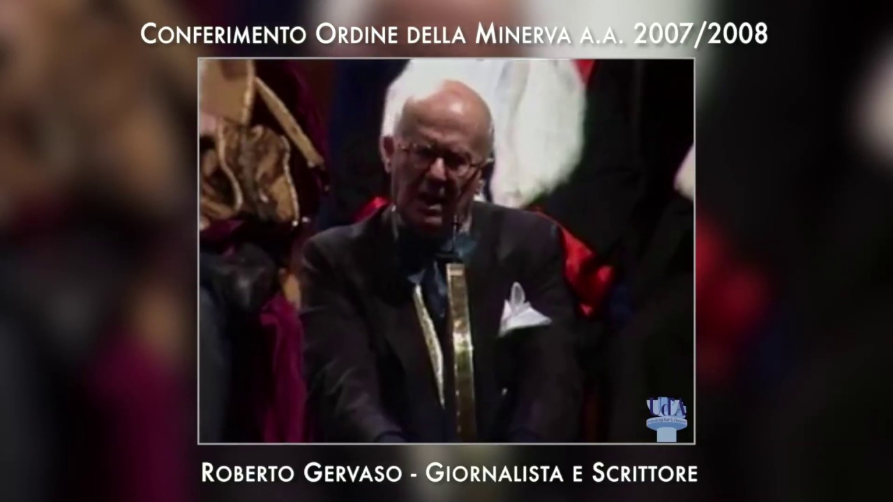 Conferimento Ordine della Minerva a Roberto Gervaso | Anno Accademico 2007/2008