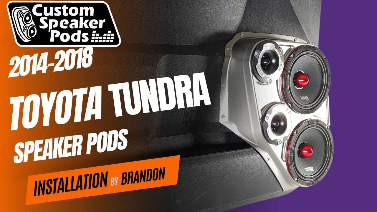 Custom Speaker Pods - 2014-2018 Toyota Tundra Dual 6.5