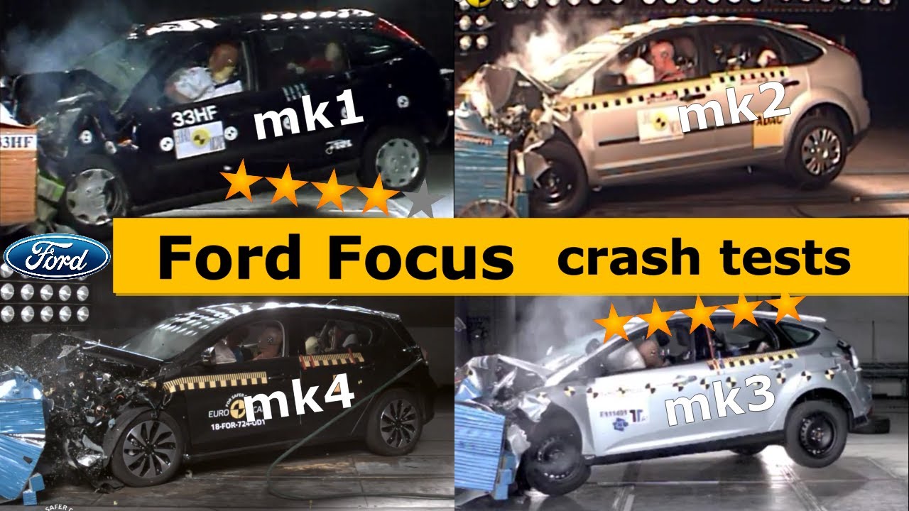 Ford Focus Crash Test (mk1 mk2 mk3 mk4) all generations (Euro NCAP)