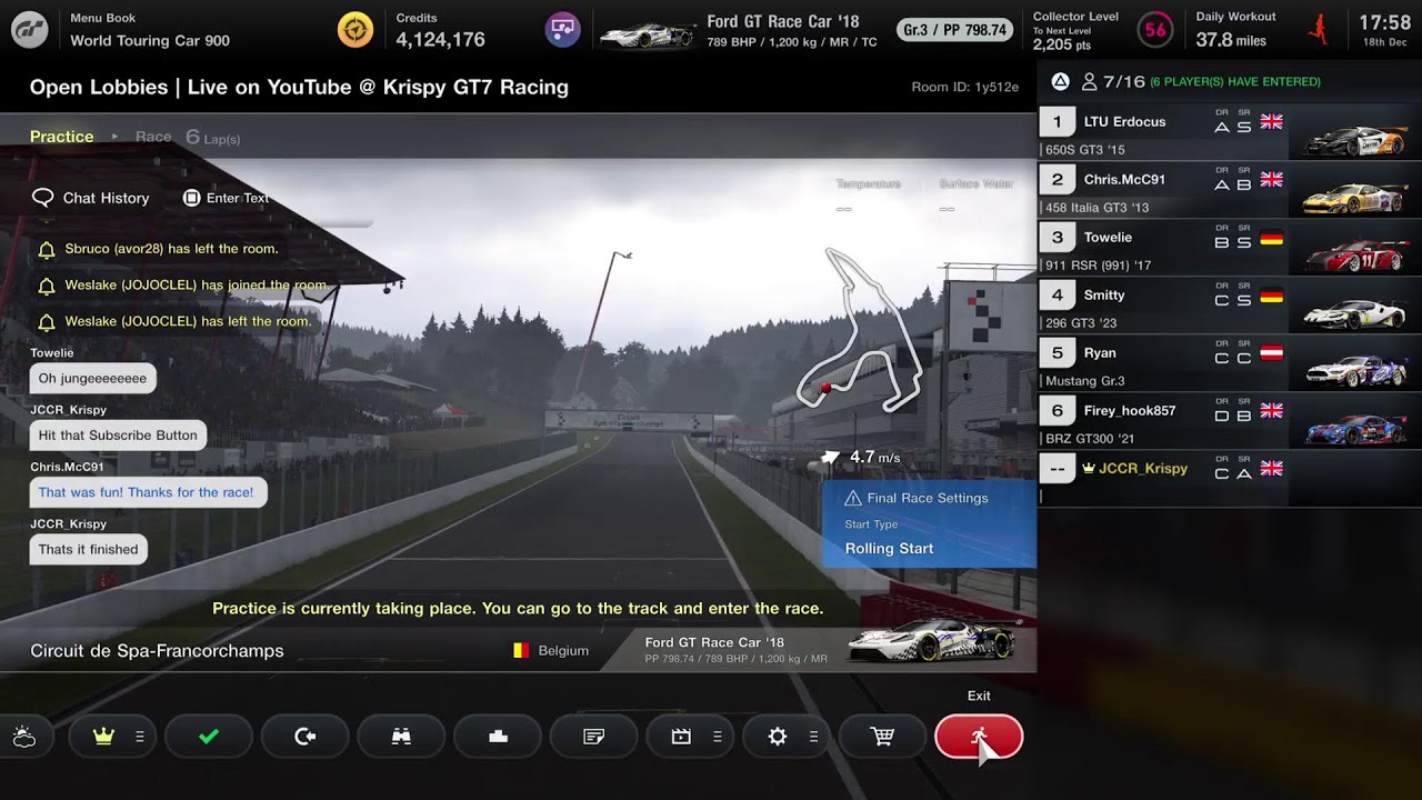GT7 Spec III Update PS5 - Open Lobbies