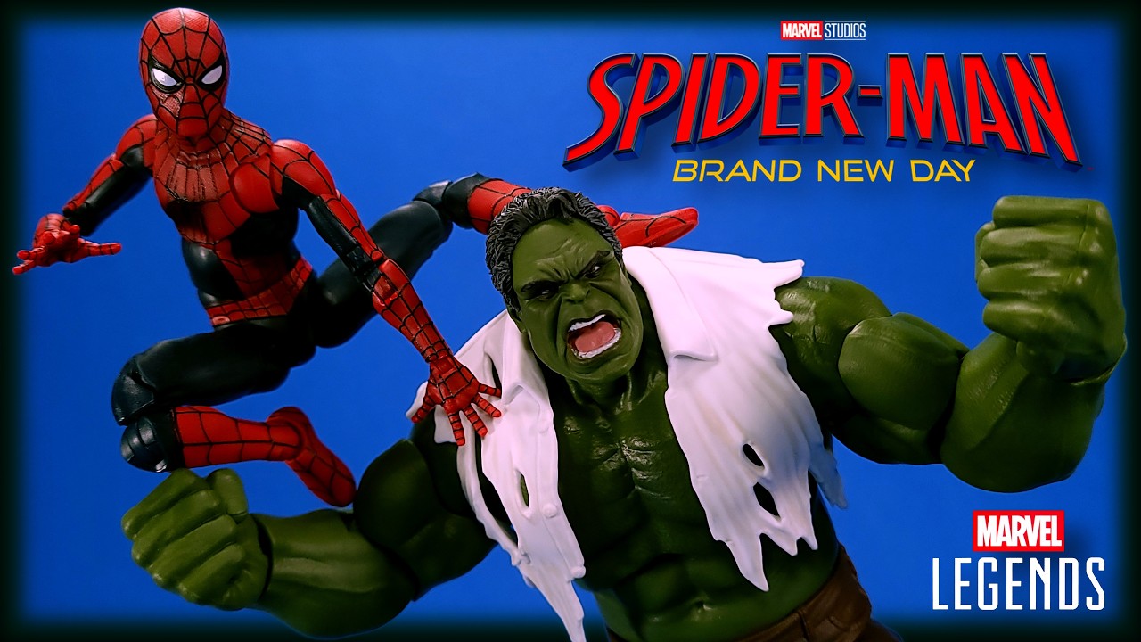 Marvel Legends Spider-Man: Brand New Day, Халк и Человек-паук от Hasbro: обзор и распаковка фигурок!
