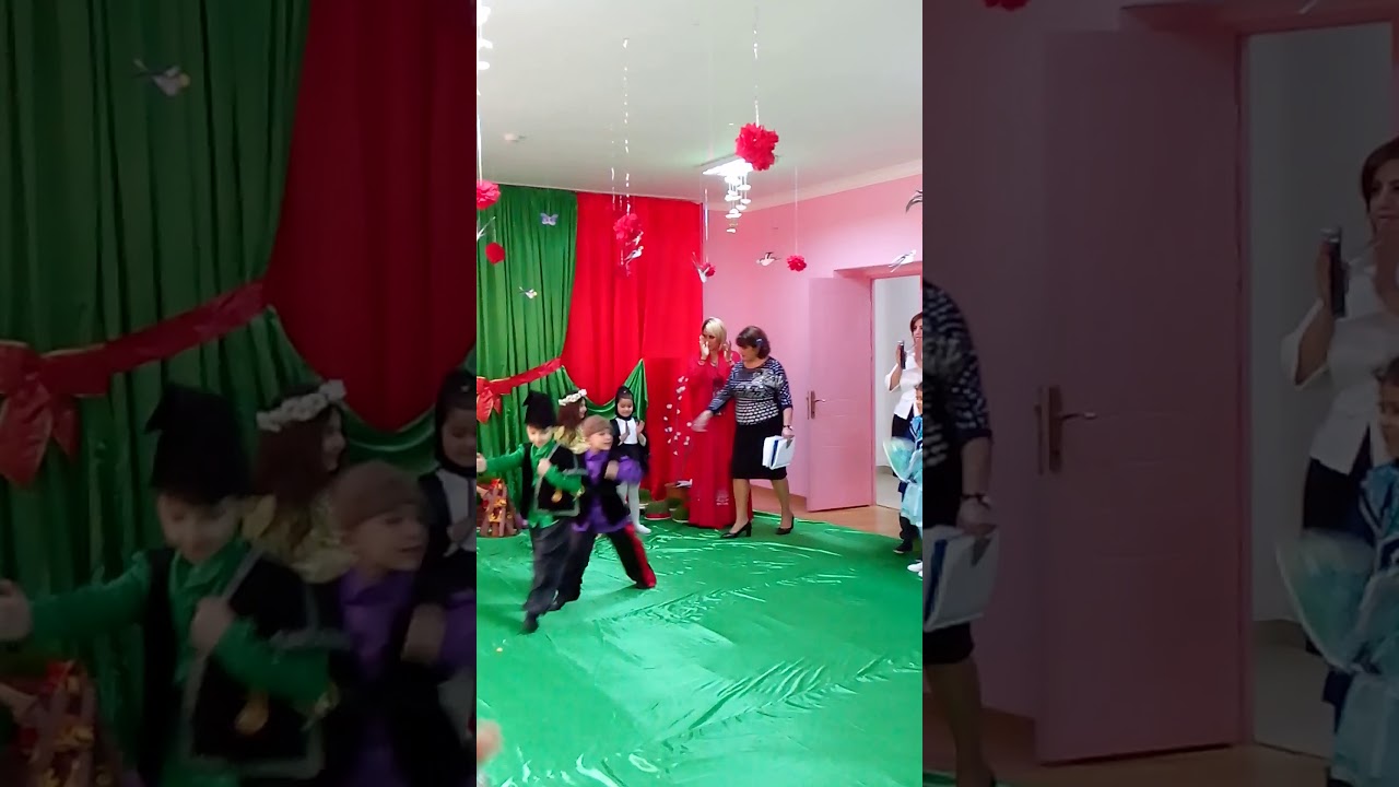 174 saylı uşaq bağçası. Novruz şənliyi. Kosa və keçəl