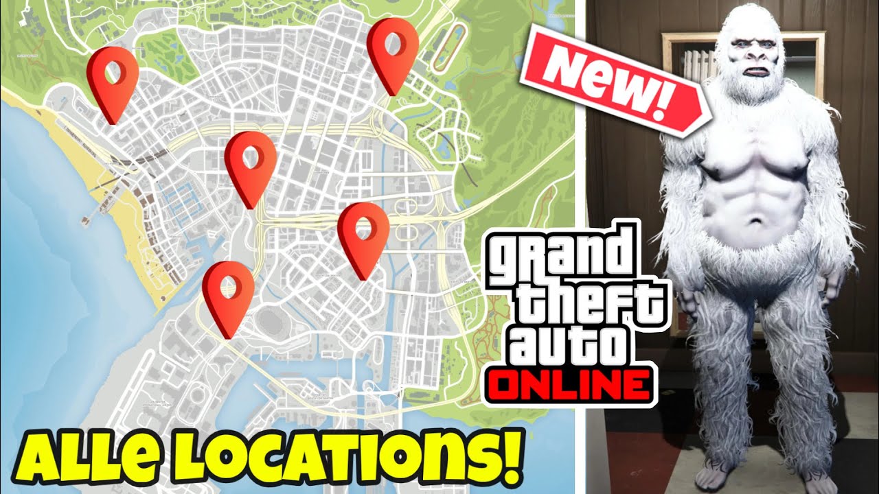 Neues YETI-OUTFIT freischalten🚨 Alle 5 Hinweise & Locations der YETI JAGD in GTA 5 ONLINE! 