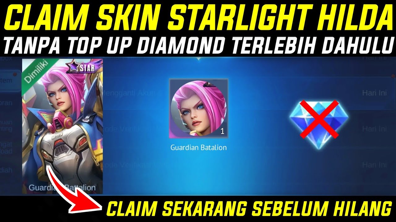 CARA MENDAPATKAN SKIN STARLIGHT HILDA MURAH - CARA BELI STARLIGHT MURAH TANPA TOP UP DIAMOND