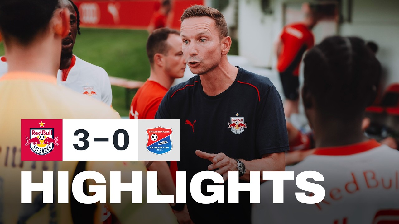 Gelungene Testspiel-Premiere unter Pep Lijnders | Salzburg 3 - 0 Unterhaching | Highlights