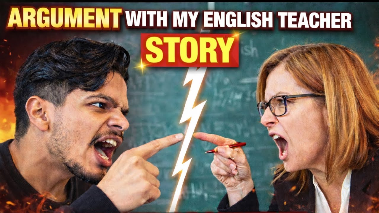 ENGLISH WALI MAM SAI CLASS MAI LADAI😡 *STORY TIME